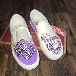 juice wrld painted vans